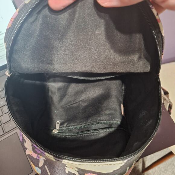 Black Llama print mini backpack - Picture 4 of 6